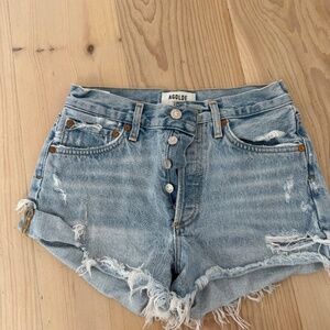 agolde jean shorts